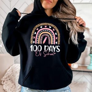 Cute 100 Days Of School Rainbow 100th Day Of School Hoodie 1 3