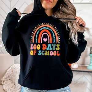 Cute 100 Days Of School Rainbow 100th Day Of School Hoodie 1 4