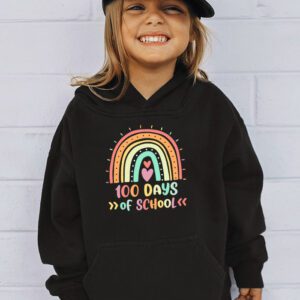 Cute 100 Days Of School Rainbow 100th Day Of School Hoodie 3 1