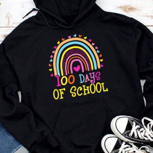 Cute 100 Days Of School Rainbow 100th Day Of School Hoodie