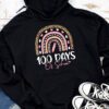 Cute 100 Days Of School Rainbow 100th Day Of School Hoodie