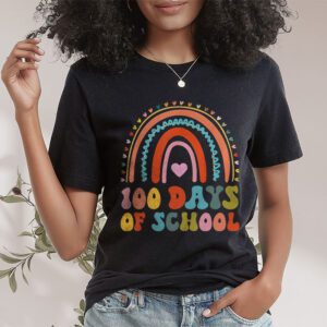 Cute 100 Days Of School Rainbow 100th Day Of School T Shirt 1 4