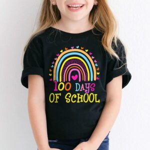 Cute 100 Days Of School Rainbow 100th Day Of School T Shirt 2 1