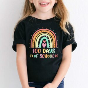 Cute 100 Days Of School Rainbow 100th Day Of School T Shirt 2