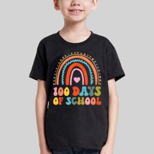 Cute 100 Days Of School Rainbow 100th Day Of School T Shirt 3 4