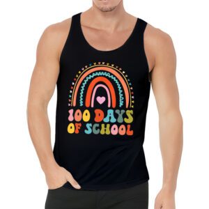 Cute 100 Days Of School Rainbow 100th Day Of School Tank Top 3 4