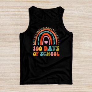 Cute 100 Days Of School Rainbow 100th Day Of School Tank Top