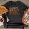 Educated Motivated Elevated Melanated Black Pride Melanin Longsleeve Tee