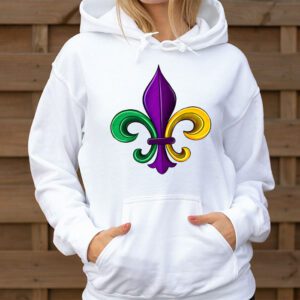 Fleur DeLis Mardi Gras Symbol Louisiana Carnival New Orlean Hoodie 3