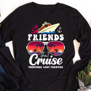 Friends Cruise Together 2024 Vacation Mens Women Longsleeve Tee 1 Friends Cruise Together 2024 Vacation Mens Women Longsleeve Tee 1 1
