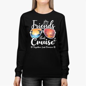 Friends Cruise Together 2024 Vacation Mens Women Longsleeve Tee 2 2