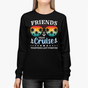 Friends Cruise Together 2024 Vacation Mens Women Longsleeve Tee 2 3