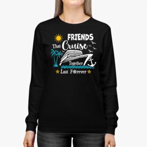 Friends Cruise Together 2024 Vacation Mens Women Longsleeve Tee 2 4