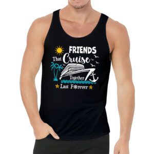 Friends Cruise Together 2024 Vacation Mens Women Tank Top 3 4