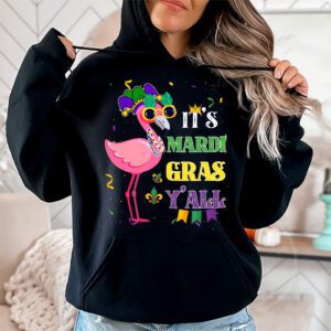 Funny Carnival Party Gift Idea Flamingo Mardi Gras Hoodie 1 4