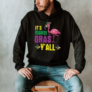 Funny Carnival Party Gift Idea Flamingo Mardi Gras Hoodie 2 3