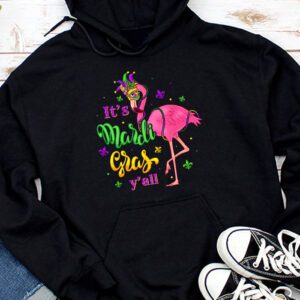 Funny Carnival Party Gift Idea Flamingo Mardi Gras Hoodie