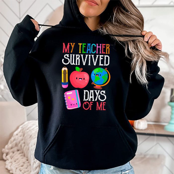 Funny-School-Boys-Girls-Kids-Gift-100-Days-Of-School-Hoodie-1 Funny School Boys Girls Kids Gift 100 Days Of School Hoodie 1 1