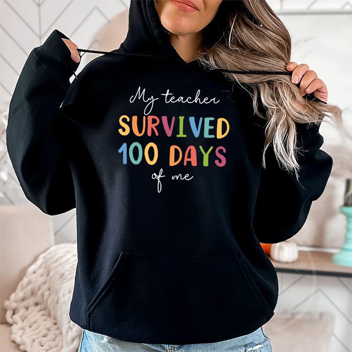 Funny-School-Boys-Girls-Kids-Gift-100-Days-Of-School-Hoodie-1 Funny School Boys Girls Kids Gift 100 Days Of School Hoodie 1 2