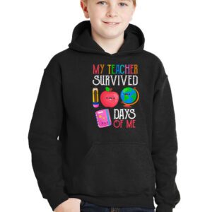 Funny School Boys Girls Kids Gift 100 Days Of School Hoodie 2 Funny School Boys Girls Kids Gift 100 Days Of School Hoodie 2 1