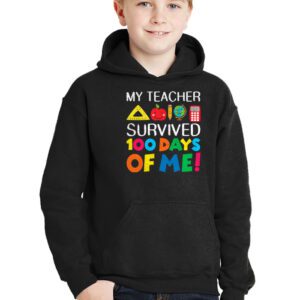 Funny School Boys Girls Kids Gift 100 Days Of School Hoodie 2 Funny School Boys Girls Kids Gift 100 Days Of School Hoodie 2