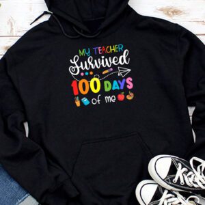 Funny School Boys Girls Kids Gift 100 Days Of School Hoodie
