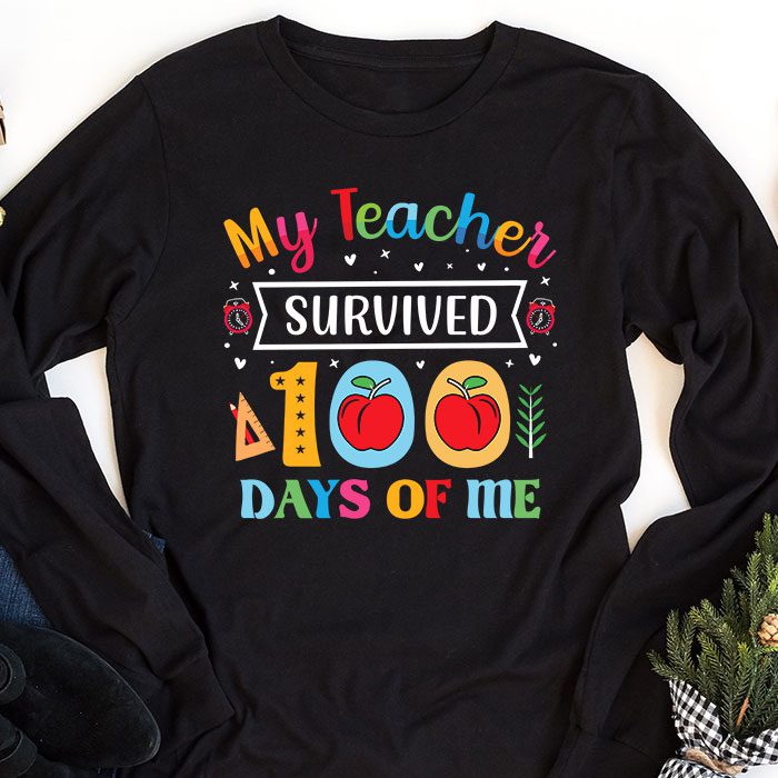 Funny-School-Boys-Girls-Kids-Gift-100-Days-Of-School-Longsleeve-Tee-1 Funny School Boys Girls Kids Gift 100 Days Of School Longsleeve Tee 1 4
