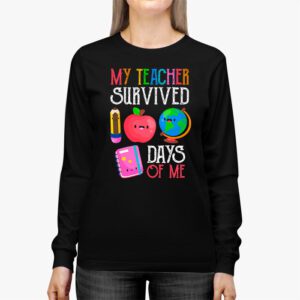 Funny School Boys Girls Kids Gift 100 Days Of School Longsleeve Tee 2 Funny School Boys Girls Kids Gift 100 Days Of School Longsleeve Tee 2 1
