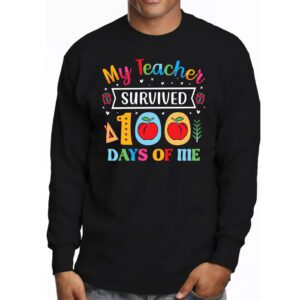 Funny School Boys Girls Kids Gift 100 Days Of School Longsleeve Tee 3 Funny School Boys Girls Kids Gift 100 Days Of School Longsleeve Tee 3 4