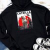 Funny Vintage Japanese Catzilla Siamese Cat Lover Hoodie