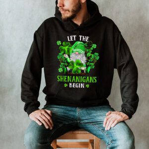 Gnome Tie Dye Shamrock Let Shenanigans Begin St Patricks Day Hoodie 2