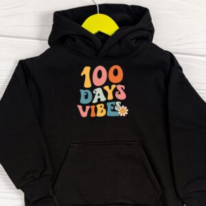 Groovy 100th Day Of School 100 Days Vibes Teacher Kids Hoodie 1 4