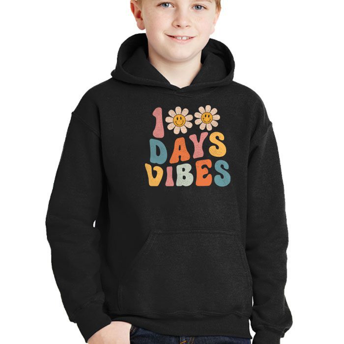 Groovy-100th-Day-Of-School-100-Days-Vibes-Teacher-Kids-Hoodie-2 Groovy 100th Day Of School 100 Days Vibes Teacher Kids Hoodie 2 1