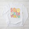 Groovy 100th Day Of School 100 Days Vibes Teacher Kids Longsleeve Tee