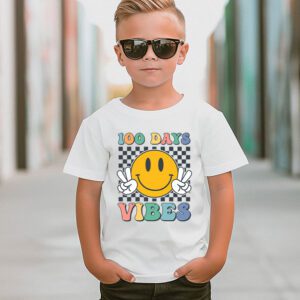 Groovy 100th Day Of School 100 Days Vibes Teacher Kids T Shirt 2