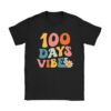 Groovy 100th Day Of School 100 Days Vibes Teacher Kids T-Shirt