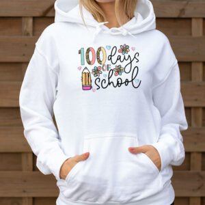 Groovy 100th Day Student Cute Boys Girls 100 Days Of School Hoodie 1 2