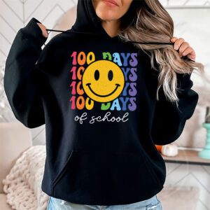 Groovy 100th Day Student Cute Boys Girls 100 Days Of School Hoodie 1 3