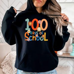 Groovy 100th Day Student Cute Boys Girls 100 Days Of School Hoodie 1 6