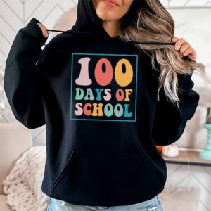 Groovy 100th Day Student Cute Boys Girls 100 Days Of School Hoodie 1 8