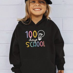 Groovy 100th Day Student Cute Boys Girls 100 Days Of School Hoodie 3 1