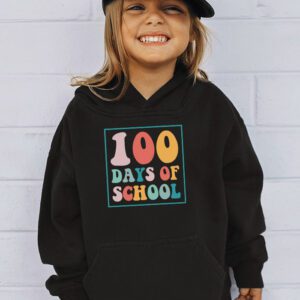 Groovy 100th Day Student Cute Boys Girls 100 Days Of School Hoodie 3 8