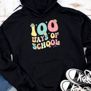 Groovy 100th Day Student Cute Boys Girls 100 Days Of School Hoodie