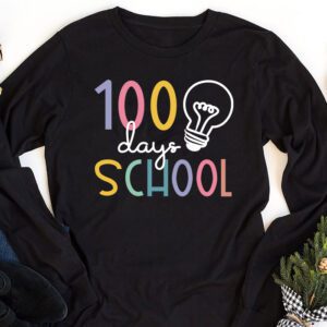 Groovy 100th Day Student Cute Boys Girls 100 Days Of School Longsleeve Tee 1 1