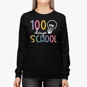 Groovy 100th Day Student Cute Boys Girls 100 Days Of School Longsleeve Tee 2 1