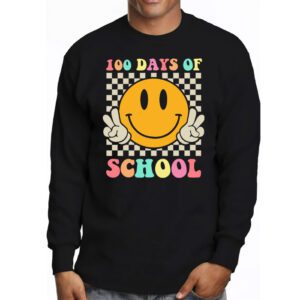 Groovy 100th Day Student Cute Boys Girls 100 Days Of School Longsleeve Tee 3 4