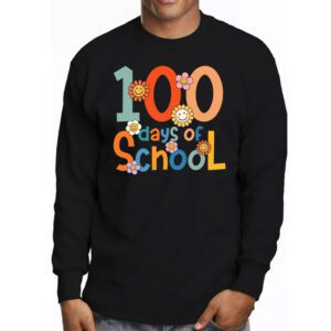 Groovy 100th Day Student Cute Boys Girls 100 Days Of School Longsleeve Tee 3 6