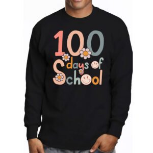 Groovy 100th Day Student Cute Boys Girls 100 Days Of School Longsleeve Tee 3 7