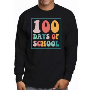 Groovy 100th Day Student Cute Boys Girls 100 Days Of School Longsleeve Tee 3 8