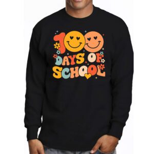 Groovy 100th Day Student Cute Boys Girls 100 Days Of School Longsleeve Tee 3 9